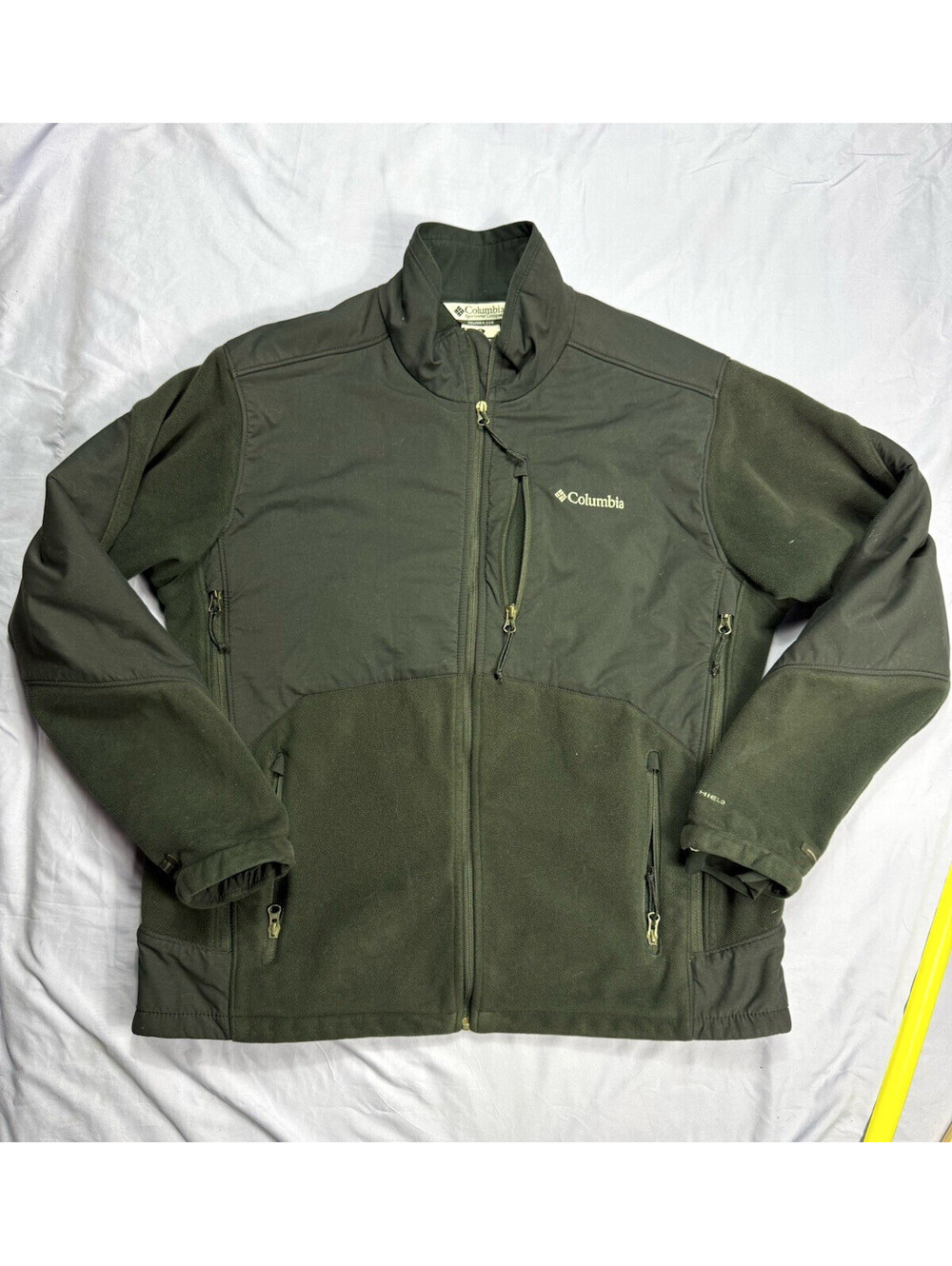 Columbia Omni-Shield Interchange Men's Black Full Zip Stand-Up Jacket, XL